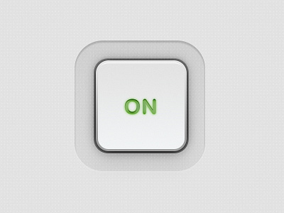 Switch for #dailyui #015 button dailyui design icon minimal photoshop realistic settings switch uidesign white