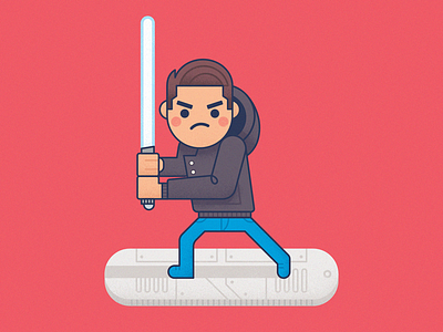 I, Jedi illustration jedi lightsaber star wars