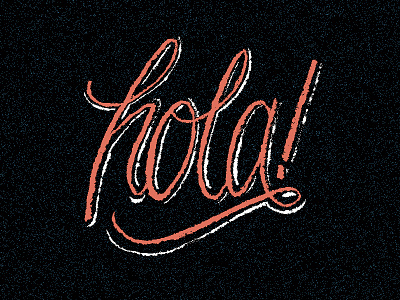 Hola! brush lettering hand lettering hello hola lettering typography