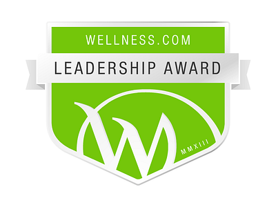 Wellness.com Leadership Award award badge leader wellness