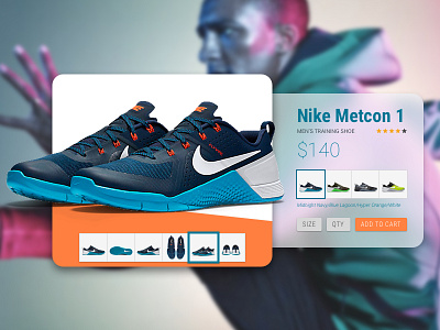 Daily UI: #012 - E-Commerce dailyui e commerce nike product sketch ui