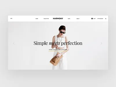 Homepage clean ecommerce minimal pixelunion theme typography