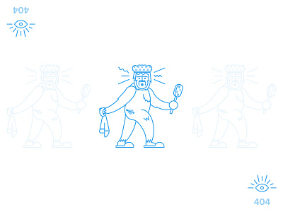 404 Concept 404 bigfoot illustration sasquatch weebly