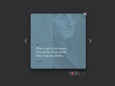 Quote author dailyui interface quote typography ui ux widget
