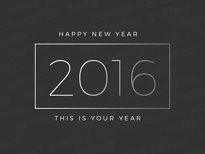 Happy New Year from Perfect 2016 new year perfect this is your year