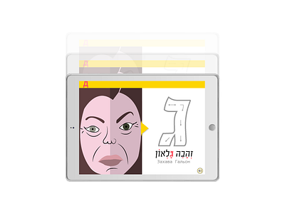 BLAT - Election App app concept app design blat election israel israeli politician pink politics vote white yellow zehava galon