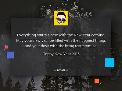 Happy New Year 2016 from DZOAN dzoan happynewyear quotes