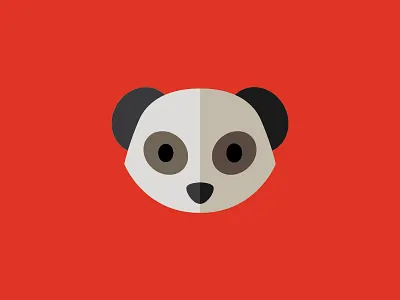 Mongoose animals avatar design flat illustration mongoose red simple