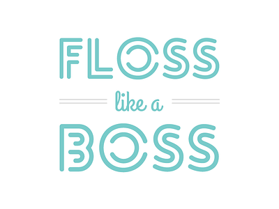 Floss Like a Boss Wall Art apartment bathroom floss like a boss print quote teal type wall art