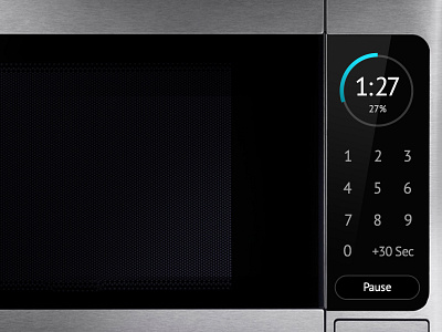 DailyUI 014 Countdown Timer 014 clock countdown dailyui microwave oven ui ux