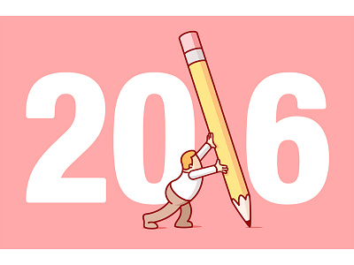 2016 conceptual design edit editorial grid humor illustration montage newyear perspective vector