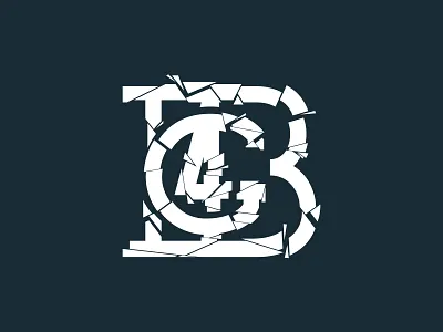 Go For Broke B2 clean color design flat geometry graphic letters logo mark simple