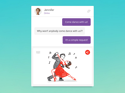 Shot 084 - Doodle Message by Husam Elfaki on Dribbble