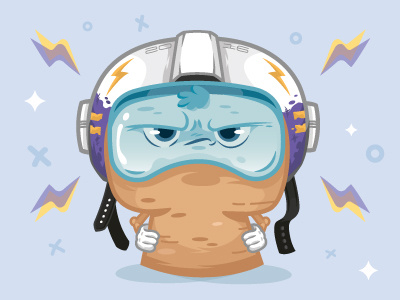 New Year's Cork 2016 character new year pilot spaceman vector