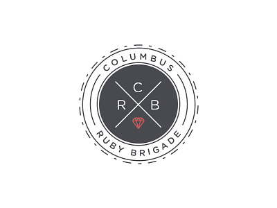 CRB brigade columbus gem gotham italic ruby slant