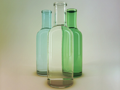 Bottles 3d 4d c4d design