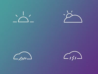 Icon Set dailyui design graphic design icons ui user interface weather