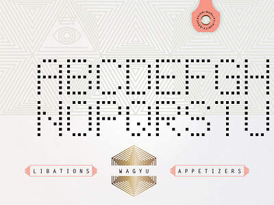 Butcher's Kit cattle brand dot matrix kit of parts mono type mystic perforated restaurant