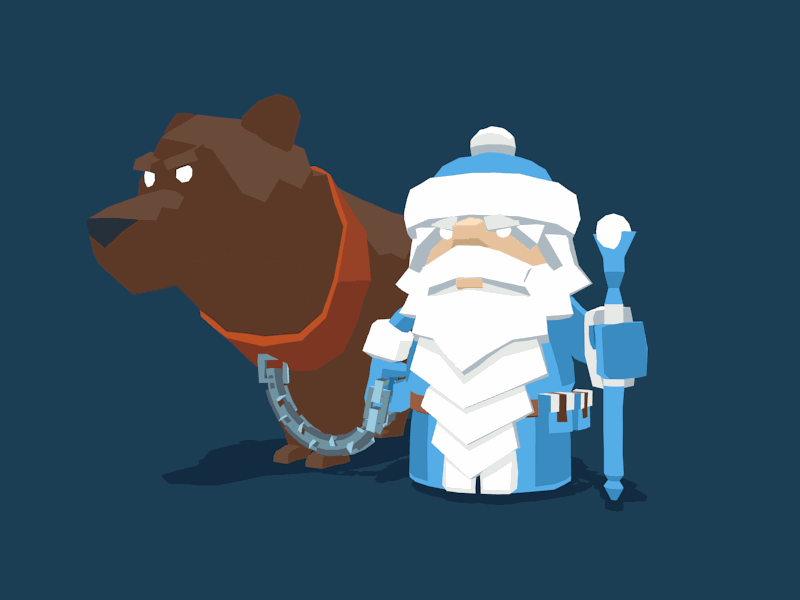 Ded Moroz animation bear ded moroz gif new year