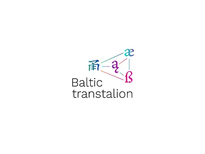 Baltic Translation logo language translation logo translation logo translation services logo vertimo biuro logotipas