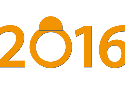 Happy 2016!... 2016 bb8 flat gravit gravit designer gravitapp illustration star wars vectors