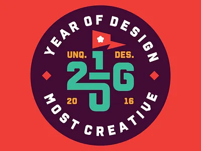 2016 2016 badge creative design flag graphic identity logo mark unique