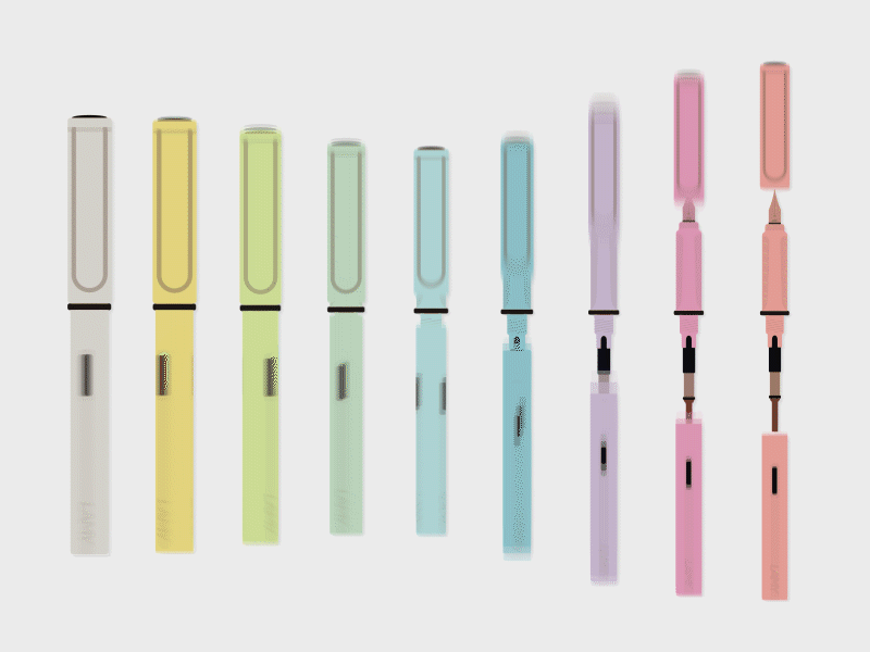 _ animation lamy lamy safari rainbow