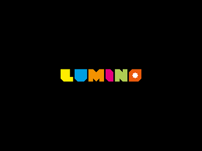 Lumino Logo colorful colors concept geometric glow light logo minimal simplicity typography