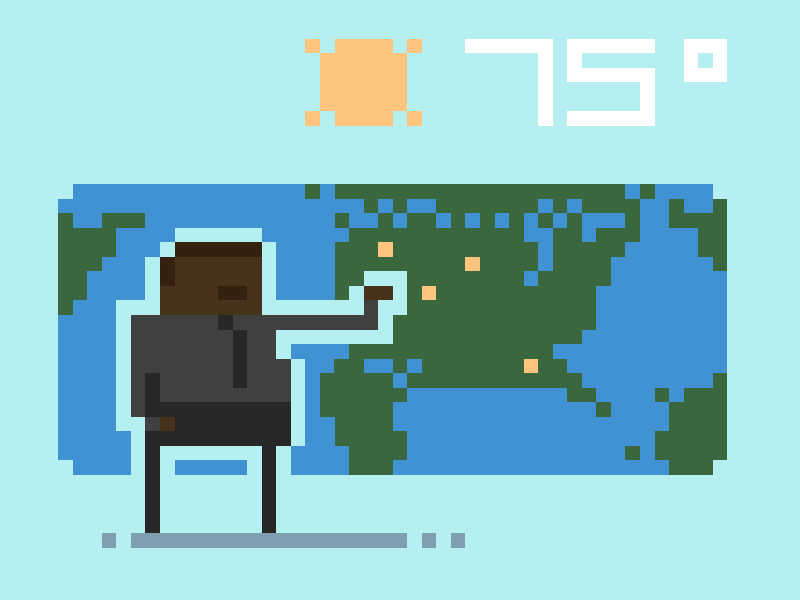 Weather Man channel man pixel sprite tv weather