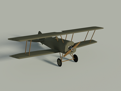 Thomas Morse S4 3d low poly plane