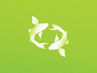 Sign fish koi pisces sign vector