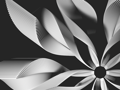 Flora abstract cinema 4d graphic design illustration