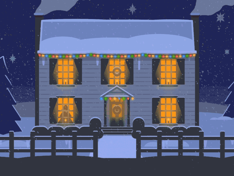 Home For The Holidays american car christmas colonial holidays home retro snow vehicle vintage winter