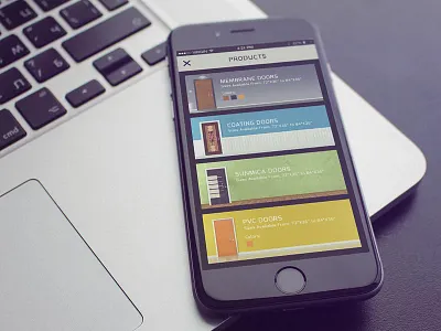 Quickdoors colorful doors mobile mobile application modern product app