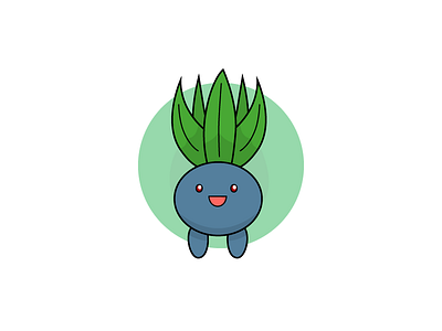 Oddish grass illustration oddish pokeball pokemon summerproject vector