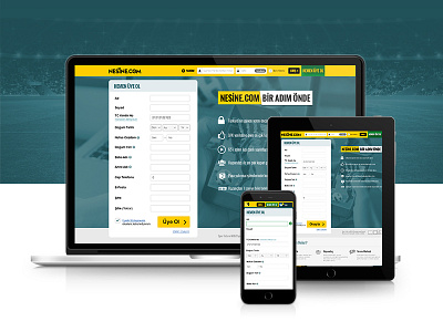 Sign up - Responsive bet bets design freelance designer freelance tasarımcı nesine.com responsive web site