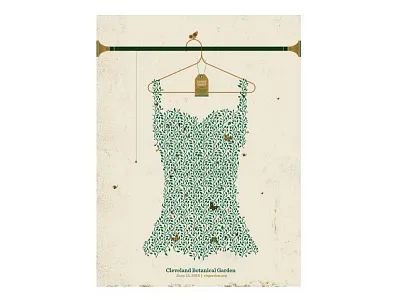 Cleveland Botanical Garden ants bugs butterfly cleveland dress gigposter ivy ladybug poster
