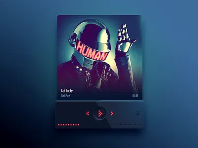 Radio Player cover daft dark design mac music player punk radio rock ui