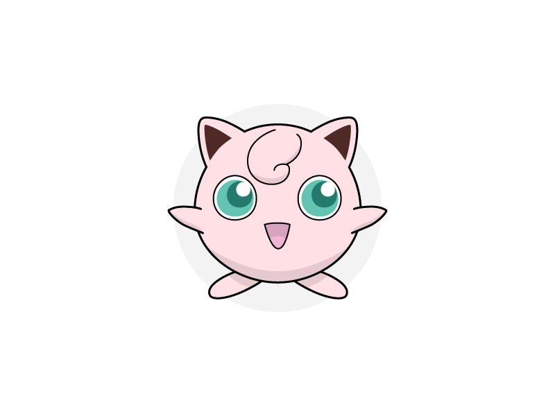 Jigglypuff illustration jigglypuff normal pokeball pokemon summerproject vector