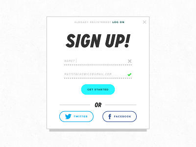 Daily UI - Day 1 daily sign sign up ui up