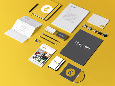 Macaroni Creative Branding System ampersand brandingsystem businesssystem creative identity macaroni studio