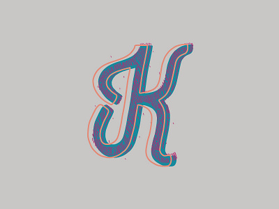 Linear K adobe ai design dropcap graphic linear type vector