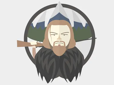 The Revenant 2016 dicaprio illustration revenant