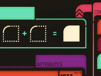 Retro UI panels retro scifi space ui