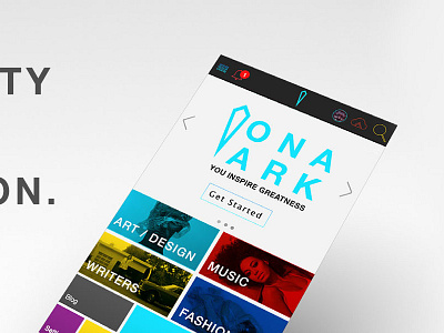 Ona Ark appdesign concept creative inspiregreatness mvp sideprojects ui