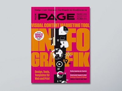 Page Cover – Info Graphic cover info graphic magazine pantone