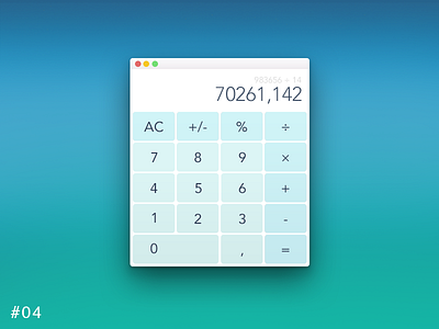 04 Calculator calculator daily dailyui design flat ui