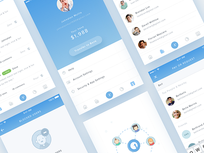 Mobile Payment System account bank commerce icons illustration ios money pay paypal request social venmo