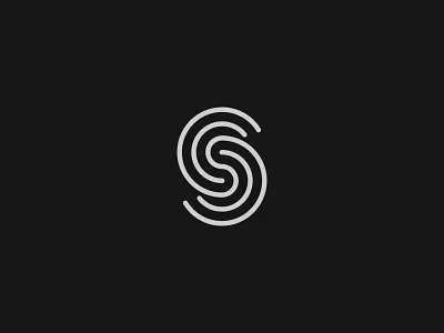 S Mark logo mark negative s vector