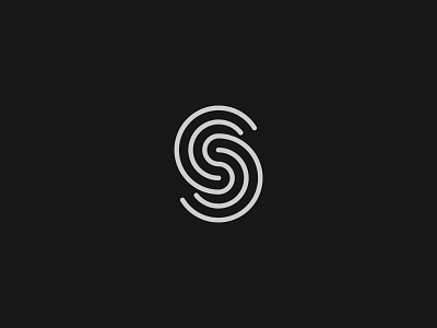 S Mark logo mark negative s vector